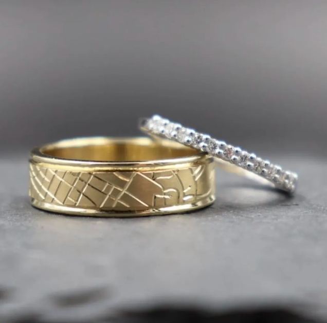 Custom wedding bands piece by Balefire