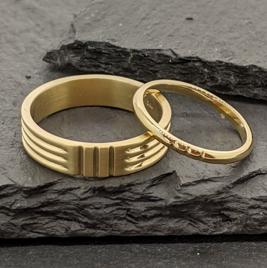 Custom wedding bands piece by Balefire
