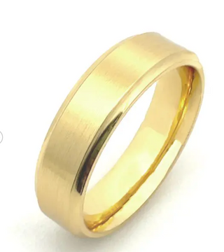 Concave Bevel Ring - Flat w/ Brushed Texture