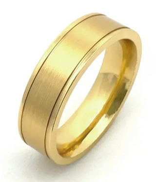 Narrow Rails Ring, Flat