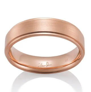 Narrow Stepped Rails Ring, Flat