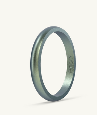 Elements Classic Halo Silicone Ring -Volcanic Ash