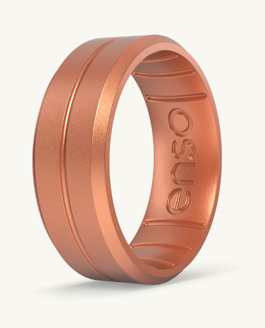 Elements Contour Silicone Ring - Copper