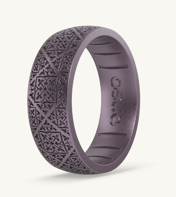 Etched Signature Silicone Ring-Velvet Lace