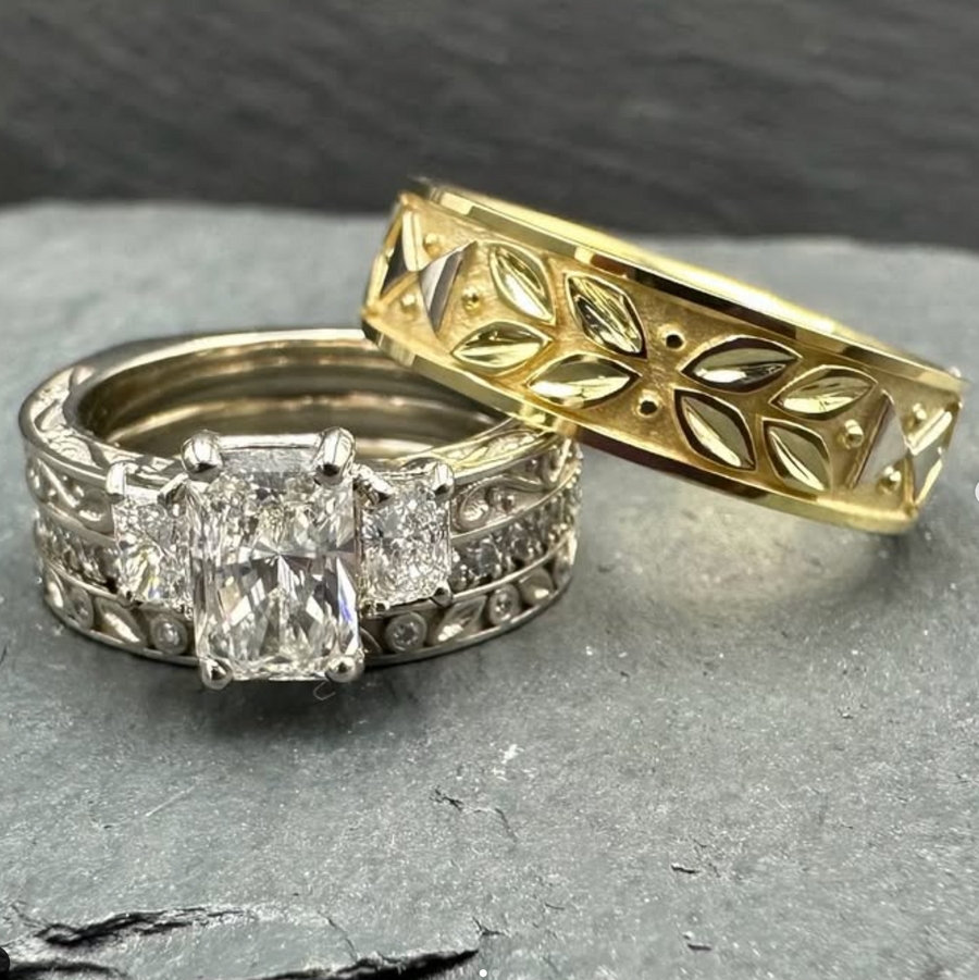 Custom wedding bands piece by Balefire