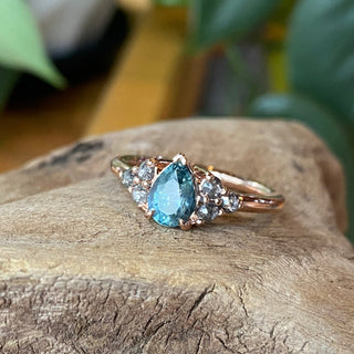 Peacock Sapphire Ring