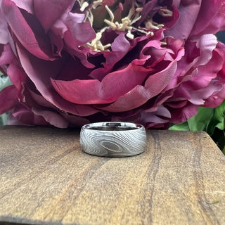 Damascus Steel Ring -Kona