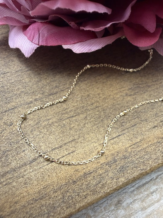 Satellite Bead Cable Chain