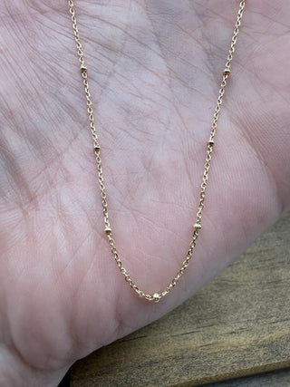 Satellite Bead Cable Chain