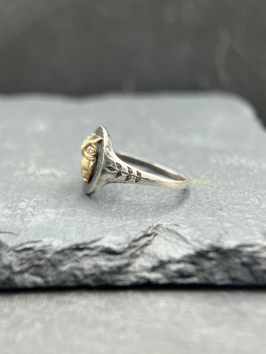 Wisdom Owl Signet Ring