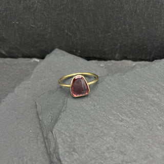 Rose Sapphire Pebble Ring