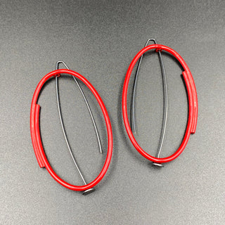 Modern Oval Earrings - Large
