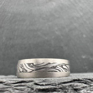Damascus Steel with Dragon Lace Pattern