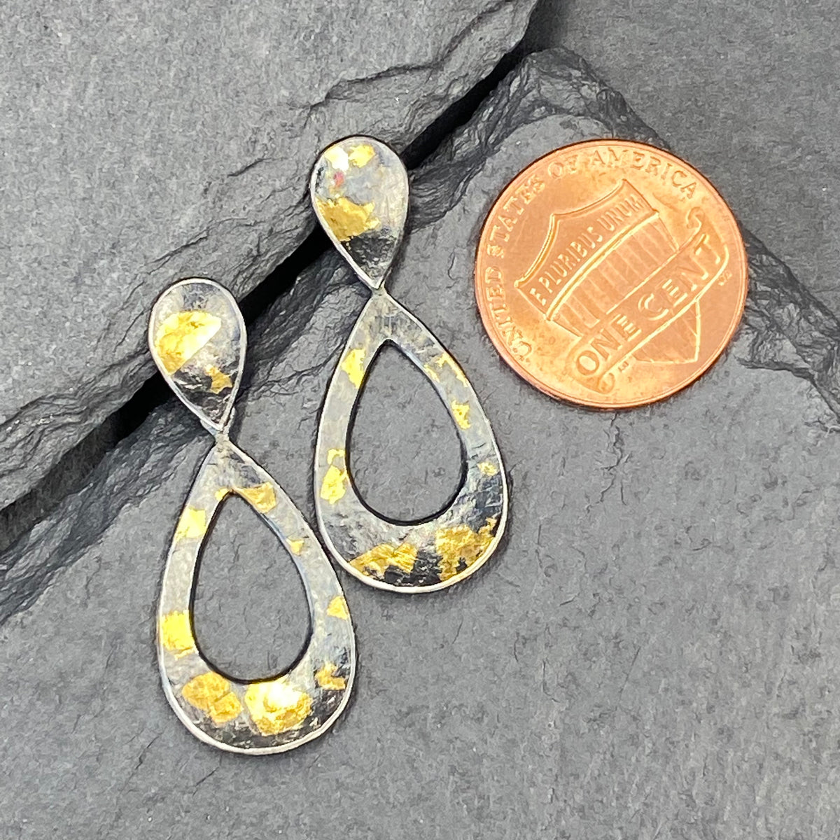 Teardrop Botanical Earrings