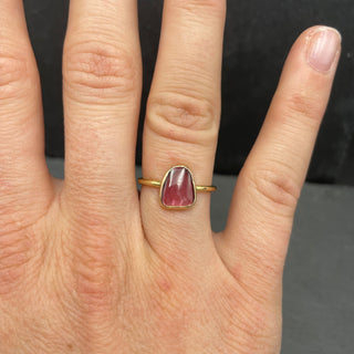 Rose Sapphire Pebble Ring