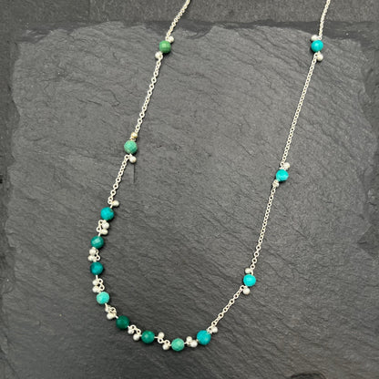 Little Rondelle Necklace - Turquoise - SS