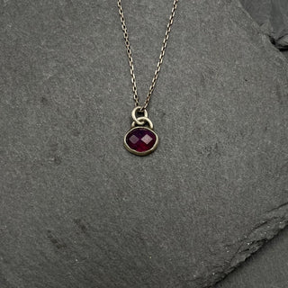 Purple Kashmir Sapphire Cutie Necklace