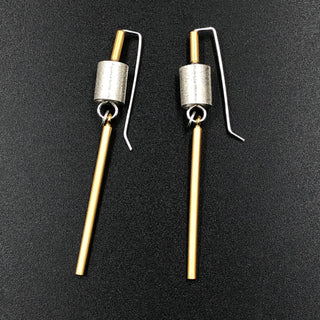 Bar Barrel Earrings (MG)