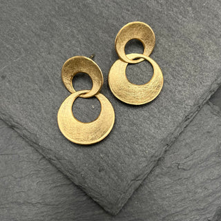 Intertwined Earrings in Gold Fill