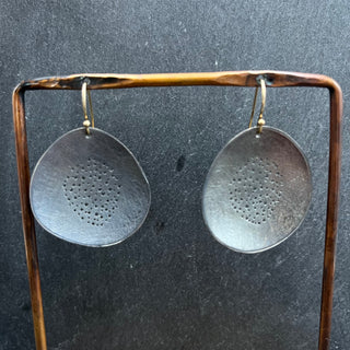 Perforated Disc Earrings
