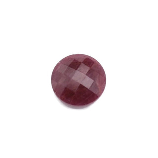 RB100 - Checkerboard Rose-Cut Round Ruby