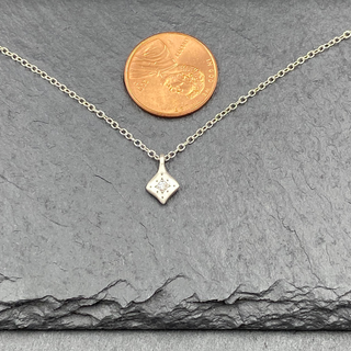 Silver Night Charm in White Diamond
