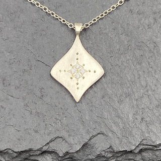 Silver Night Pendant in Diamond