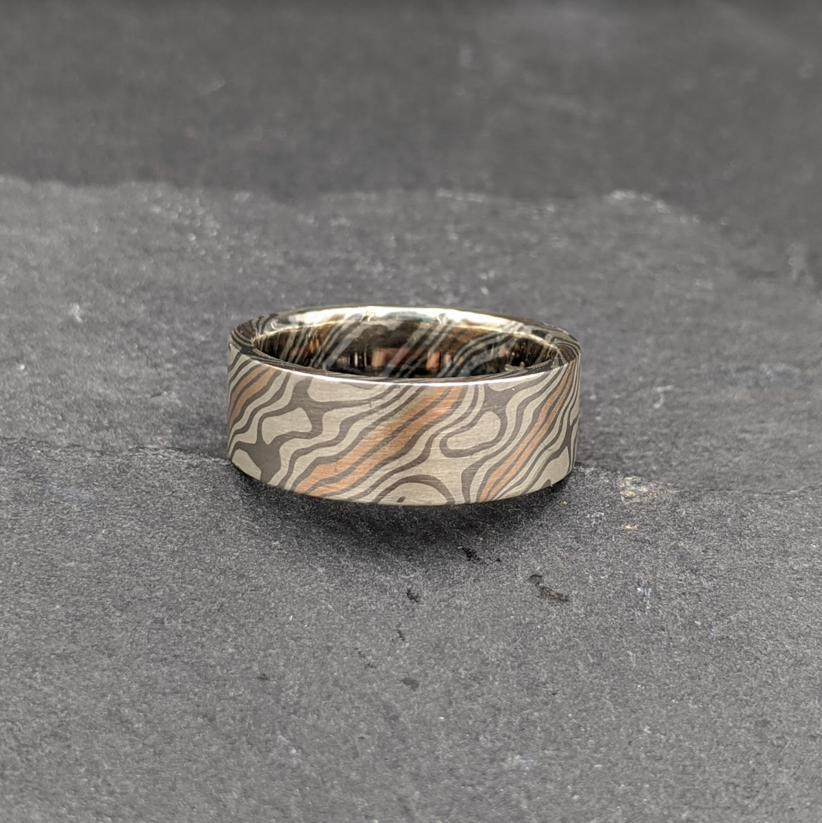 Mokume Gane Ring - Beech