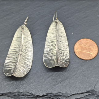 Forged Leaf Earrings