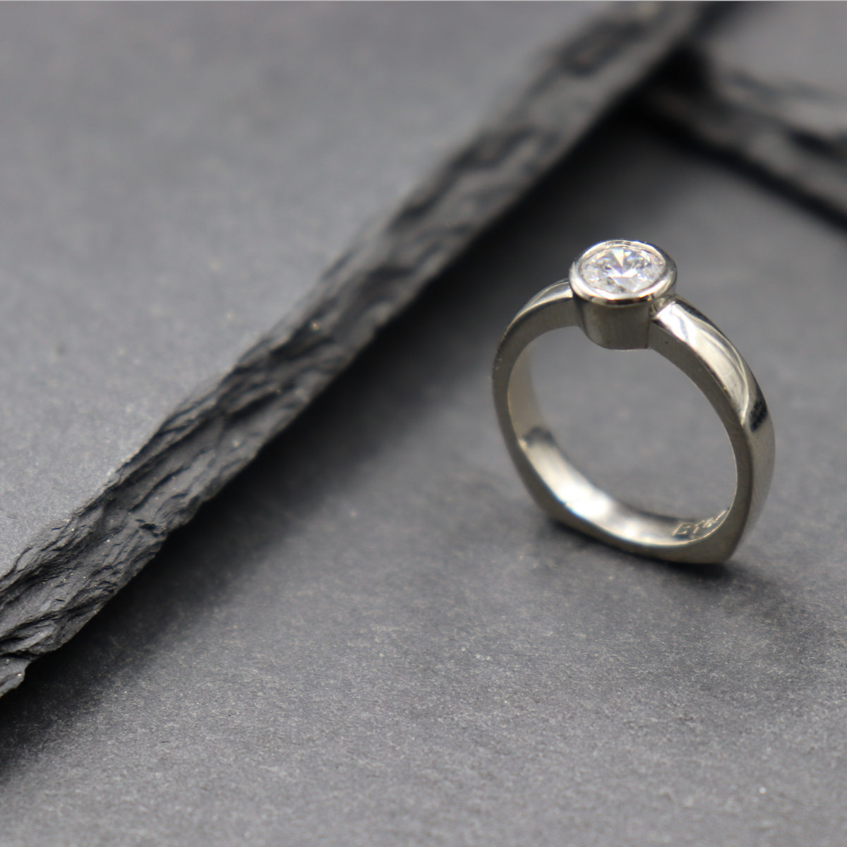 Bezel Solitaire Ring
