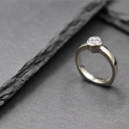 Bezel Solitaire Ring