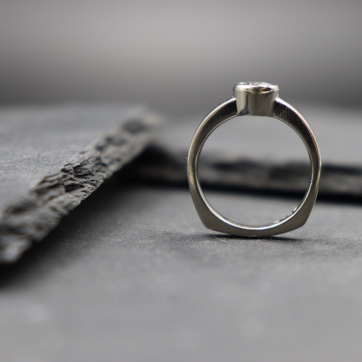 Bezel Solitaire Ring