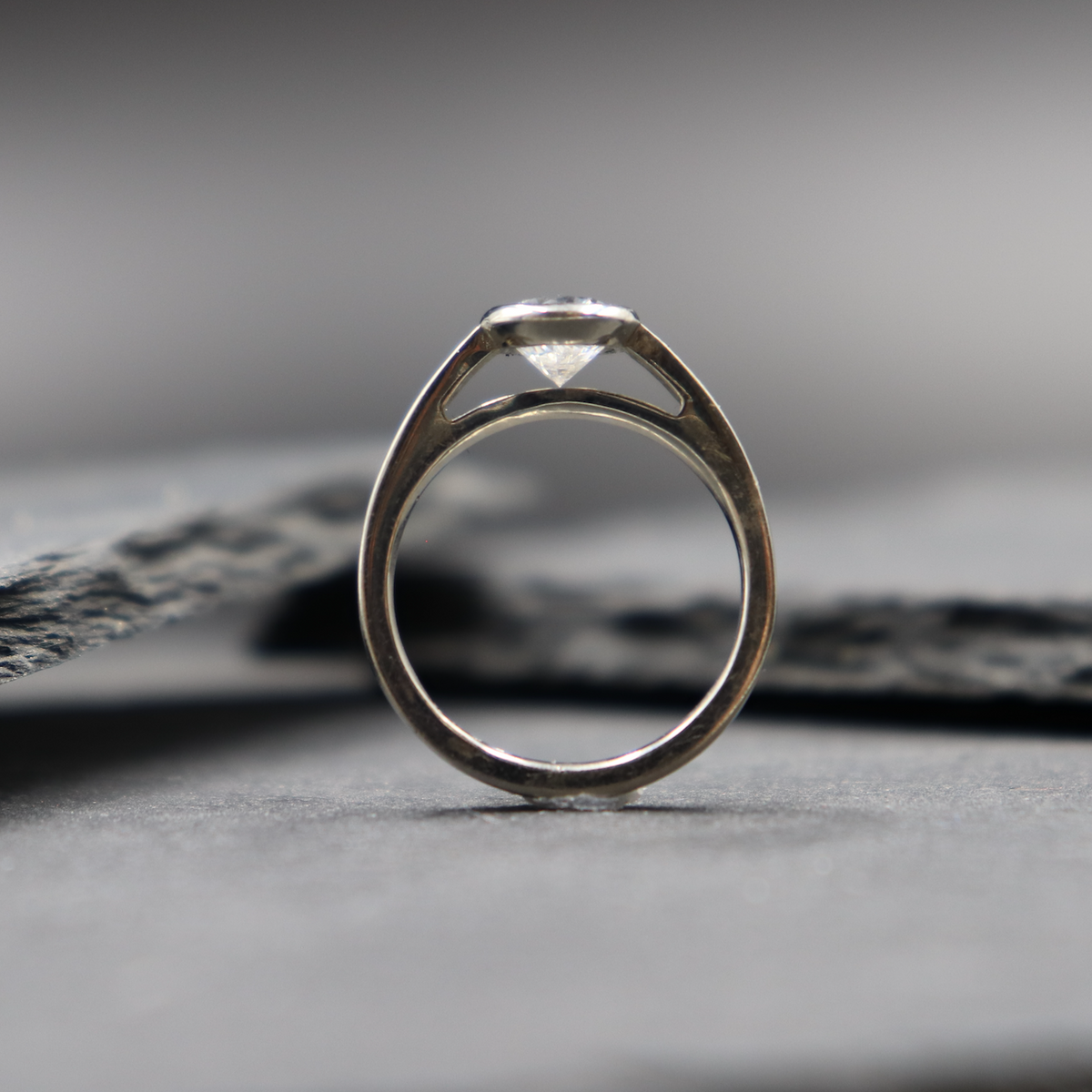 Open Bezel Solitaire Ring