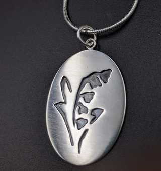 Lily of the Valley Silhouette Necklace