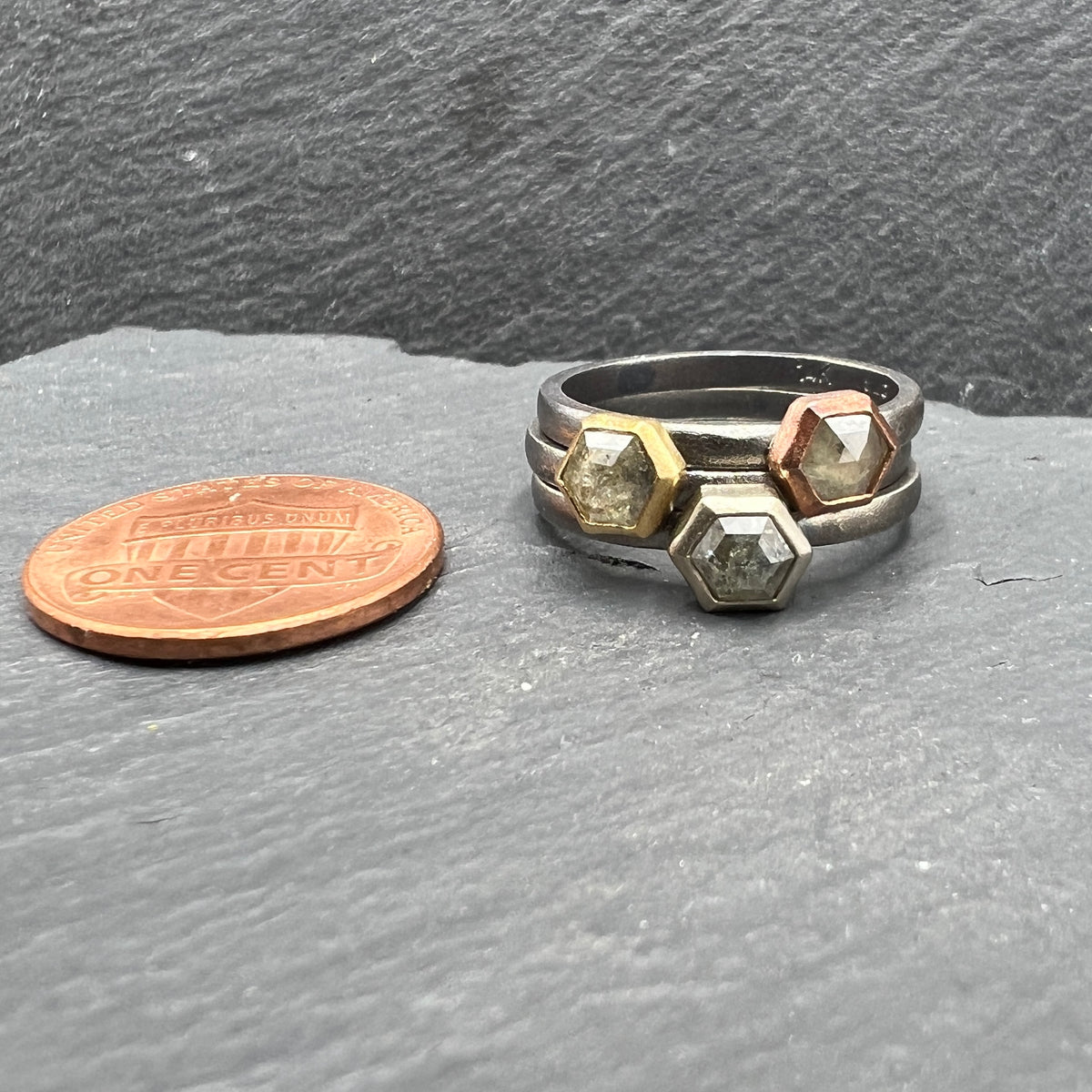 Honeycomb Diamond Stackers