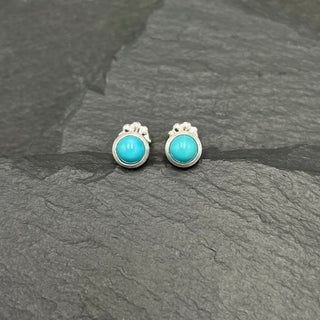 Turquoise and Silver Studs