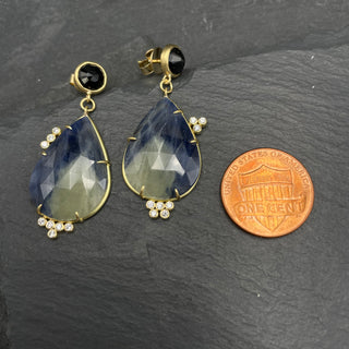 Sapphire Teardrop Earrings